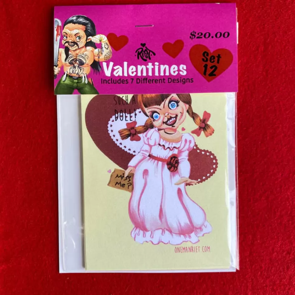 One Man Riet Valentine Cards Set 12* Greeting Cards