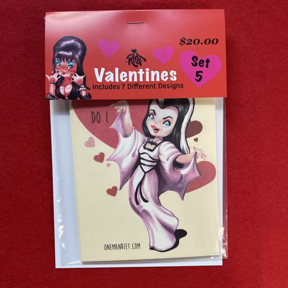 One Man Riet Valentine Cards Set 5* Greeting Cards