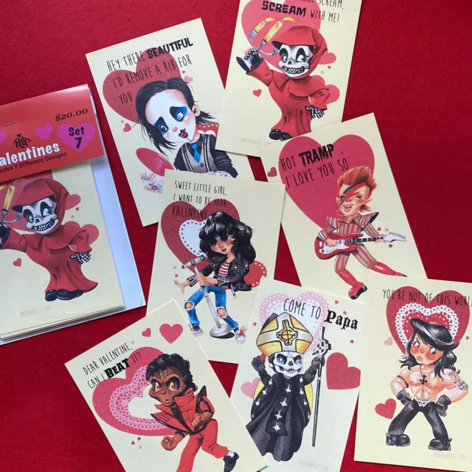 One Man Riet Valentine Cards Set 7* Greeting Cards