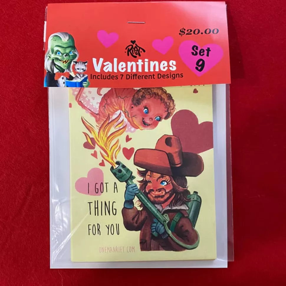 One Man Riet Valentine Cards Set 9* Greeting Cards