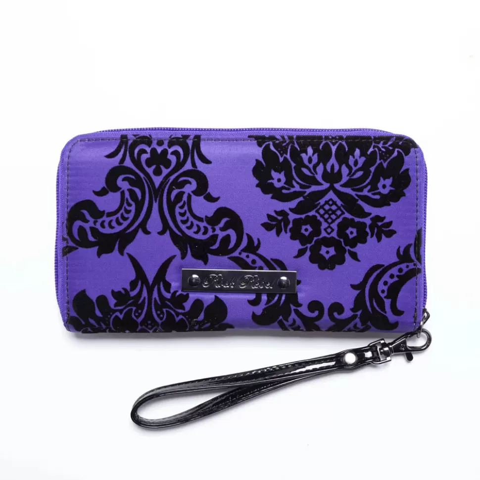 Rock Rebel Violet Damask Wallet* Bags, Purses, And Wallets