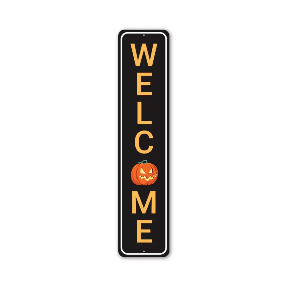 Lizton Sign Shop Welcome Halloween Pumpkin Sign* Signs